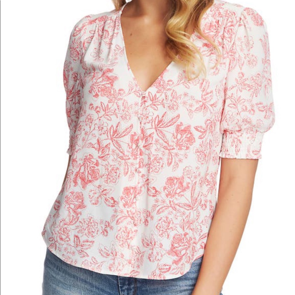 1.State Short Sleeve Blouse